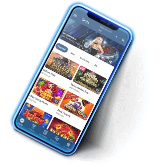 lobby de jeux de casino sur un téléphone